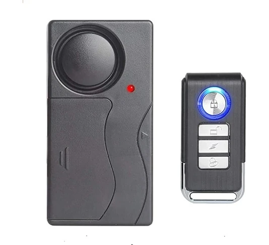 Resim Motoanl Motosiklet ve Bisiklet Wireless Kablosuz Titreşimli Alarm 110 Desibel Yüksek Ses Uzaktan Kumandalı 