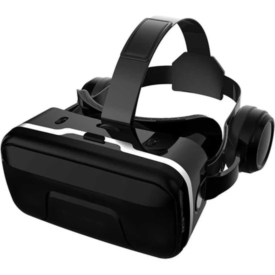Fogy Apple Iphone 6-7-8 Plus Uyumlu Sanal Gerçeklik Gözlüğü Kulaklıklı 3D Vr Filmler&video Oyunları