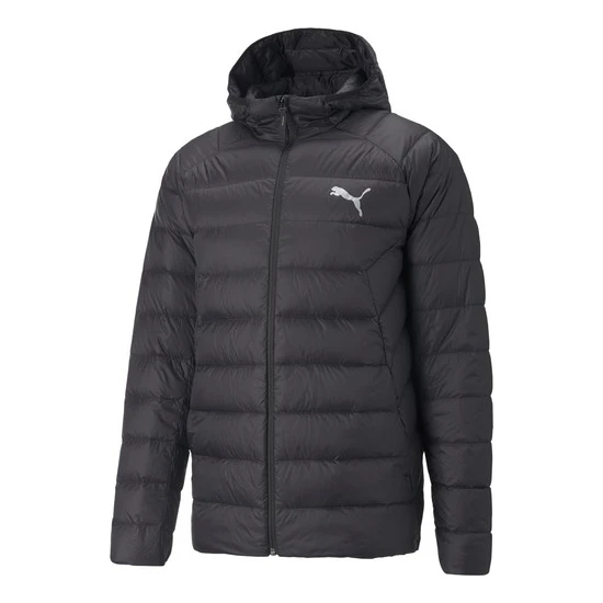 Puma PackLite Hooded Down Erkek Siyah Kapüşonlu Mont