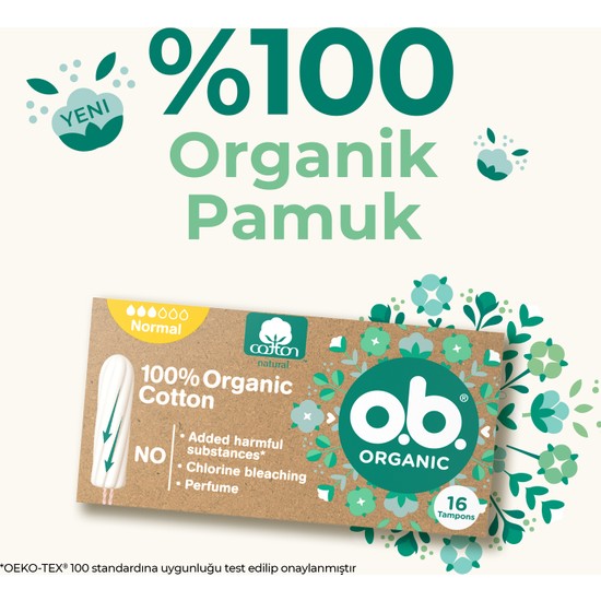 O.B. O.b Organic Normal Tampon 16'lı Paket Fiyatı