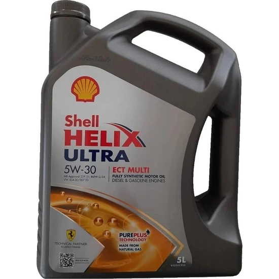 Shell Helix Ultra 5W-30 ECT Multi 5 Litre Partiküllü Motor Yağı ( Üretim Yılı: 2024)