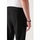 Avva Erkek Siyah Yandan Cepli Beli Lastikli Bağcıklı Duble Paça Relaxed Fit Rahat Kesim Jogger Pantolon E003000