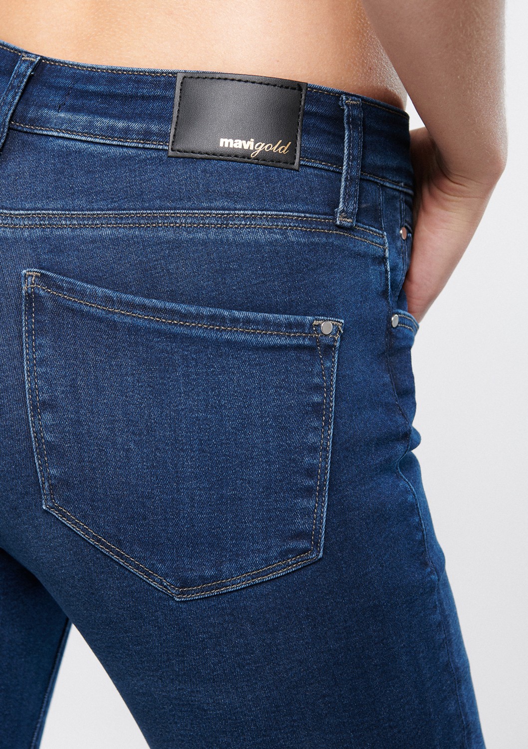 Mavi Molly Gold Klasik Koyu Mavi Jean Pantolon 1013684068 görsel 8