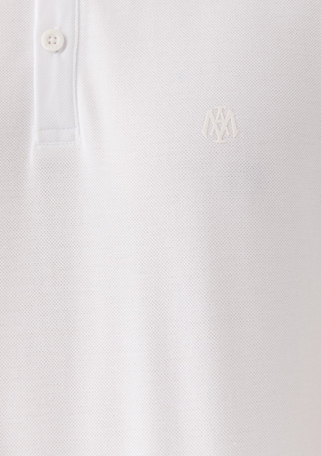 Mavi Mühür Logo İşlemeli Beyaz Polo Tişört 88043620 görsel 6