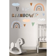 Lizpo Decor Rainbow-Be Happy Çocuk Odası Duvar Sticker Dekorasyon Seti Model 3
