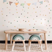 Lizpo Decor Duvar Çıkartmaları Puantiyeli Pastel Tonlama 4 cm 140 Adet