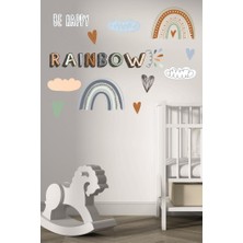 Lizpo Decor Rainbow-Be Happy Çocuk Odası Duvar Sticker Dekorasyon Seti Model 5