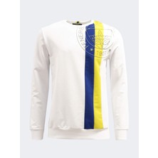 Erkek Tribün Emboss Çubuklu Sweat