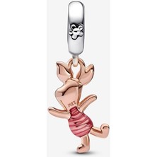 Wops 925 Ayar Gümüş Disney Winnie The Pooh Piglet Sallantılı Charm