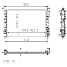 Kale Radyatör Palio 1.4 Klimalı 1 Sıra 6417059 0126221AB