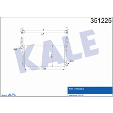 Kale Radyatör Doblo 1.2 01-05 351225 46749000 Klimasız
