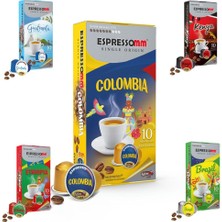 ESPRESSOMM Espressomm® Single Origin Karışık Alüminyum Kapsül Kahve (10 Adet) - Nespresso® Uyumlu*