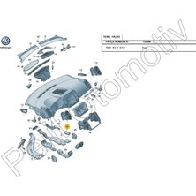 PARVAG Tiguan (2008-2017) Ön Sol Havalandırma Iç Izgarası 5N0819703