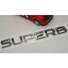 Dk Skoda Superb Bagaj Krom Abs 3m 3D Yazı Logo Amblem Orjinal Ürün