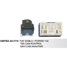 Vertex Cam Kaldırma Anahtarı Tekli Fıat Doblo Iı /fıorıno Yesıl Beyaz Solda