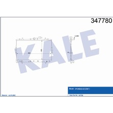 Kale Radyatör Hyundaı Accent I 1.3/1.5 (95-00) (Mt)(Ac+Klimasız+Mek) (335X598X16)25