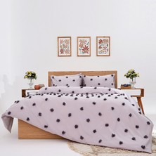 Homewell Grasse Özel Tasarım Nevresim Takımı Çift Kişilik Gri