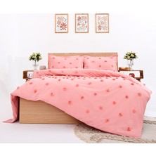 Homewell Grasse Özel Tasarım Nevresim Takımıçift Kişilik Pudra