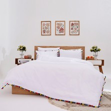 Homewell Saınt Tropez Özel Tasarım Nevresim Takımı Çift Kişilik Beyaz