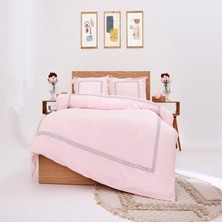 Homewell Paris Özel Tasarım Nevresim Takımı Çift Kişilik Pembe