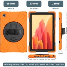 Generico Samsung Galaxy Sekmesi Için A7 10.4 2020 T500 / T505 Case Orange (Yurt Dışından)