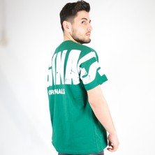 Jizyway Originals Baskılı Oversize Yeşil T-Shirt