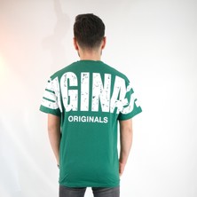 Jizyway Originals Baskılı Oversize Yeşil T-Shirt