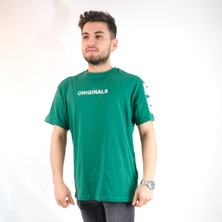 Jizyway Originals Baskılı Oversize Yeşil T-Shirt