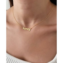 Nida Jewelry 925 Ayar Gümüş Honey Kolye
