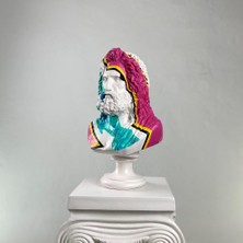 Hedgehog Art Shop Zeus 'rock'n Roll' Dekoratif Heykel, Pop Art Roma Yunan Heykelleri