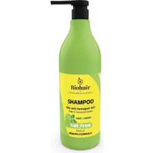 Biohair Biohair Tuzsuz Keratinli Nane Limon Şampuanı 1000 Ml. Yağlı Ve Yıpranmış Saçlar