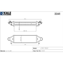 Kale Turbo Radyatör Transit 2.4td/tdci 00-06 YC159L440CA 020CAC030