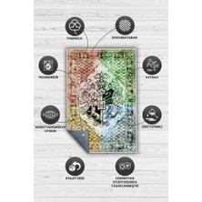 Homshtag Hogwarts Binaları Dokuma Tabanlı Yıkanabilir Kaymaz Harry Potter Film Halısı