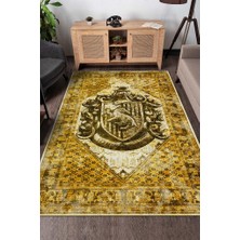 Homshtag Hufflepuff Dokuma Tabanlı Yıkanabilir Kaymaz Harry Potter Film Halısı