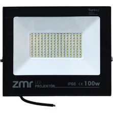 ZMR LED Projektör 100 Watt Slim Kasa 220V 6500K Beyaz Işık Zmr