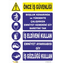 Vizyon Trafik Kişisel Koruyucu Donanım Kullan Levhası