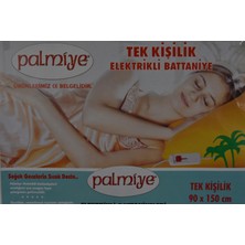Palmiye Tek Kişilik Elektrikli Battaniye