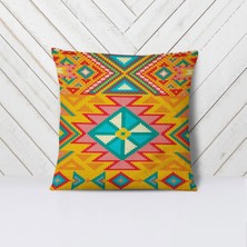 Armi Puf Etnik Renkli Kilim 4'Lü Kırlent Kılıfı-PLS23-45-46