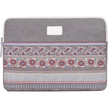 Canvas Artisan T38-16 Ulusal Stil Desen Basılı Taşıma Kılıfı 15 Inç Dizüstü Taşınabilir Iş Tuval Çantası Şok Geçirmez Kol Torbası (Yurt Dışından)