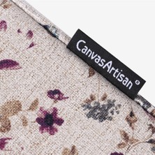 Canvas Artisan H2-12 Seyahat Dizüstü Bilgisayar Liner Çantası Çiçek Deseni Tuval Depolama Çantası 14 Inç Dizüstü Bilgisayar (Yurt Dışından)