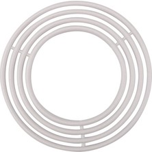 Trend Geldi Simisso Makrome Halkası 4 ' Lü 3 No | Gri