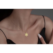 Nida Jewelry 925 Ayar Gümüş Kar Tanesi Kolye