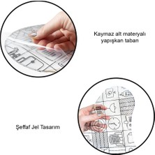 Active Team - Jel Mouse Pad, Ev Ofis Ve Oyun İçin Kaydırmaz Şeffaf Mouse Pad