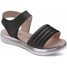 Sanbe 502 V 1302 Kız Çocuk Sandalet Siyah