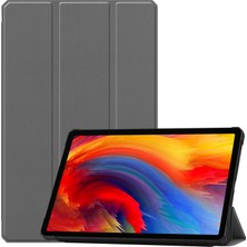 SZYKD Lenovo Pad Için Plus 11 2021 Deri Kılıf Gri (Yurt Dışından)