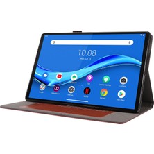 SZYKD Lenovo M10 Plus 2 Katlı Pu Deri Kasa Gongkeli Renk (Yurt Dışından)