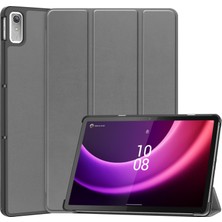 SZYKD Lenovo Sekmesi Için Deri Akıllı Tablet Kasası P11 Gen 2 Gri (Yurt Dışından)