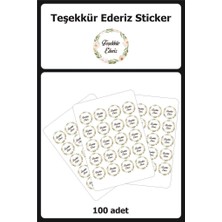 Lizpo Decor Thank You Sticker Etiket 12