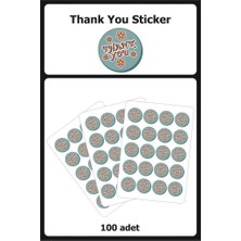 Lizpo Decor Thank You Sticker Etiket 10