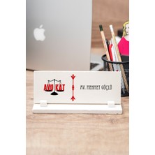 Hediye Dükkanı Avukata Hediye Taş Masa Isimliği